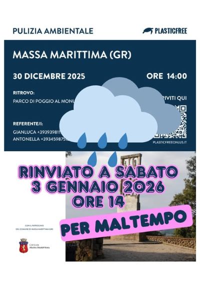 Rinviato evento di pulizia ambientale