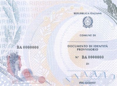 Documento di identità provvisorio