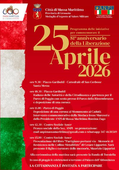Locandina XXV aprile Massa Marittima
