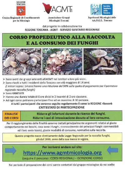 corso su raccolta e consumo funghi