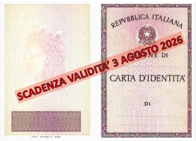 Dal 3 agosto 2026 le carte di identità cartacee non saranno più valide