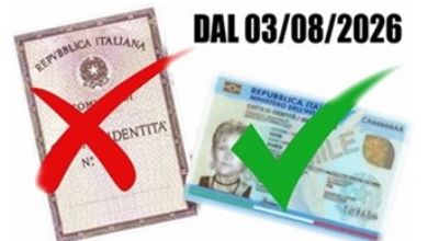 La carta di identità cartacea non sarà più valida dal 03.08.2026