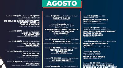 Eventi mese di agosto