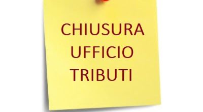 chiusura ufficio tributi