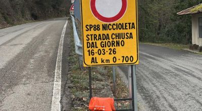 Strada provinciale 88 Niccioleta chiusa