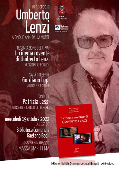 Locandina su evento dedicato a Umberto Lenzi: 19 ottobre 2022