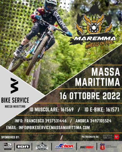 Locandina della gara MTB Maremma Wheels on Fire