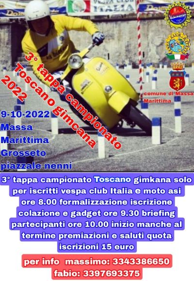 Locandina Gimkana Vespa Club