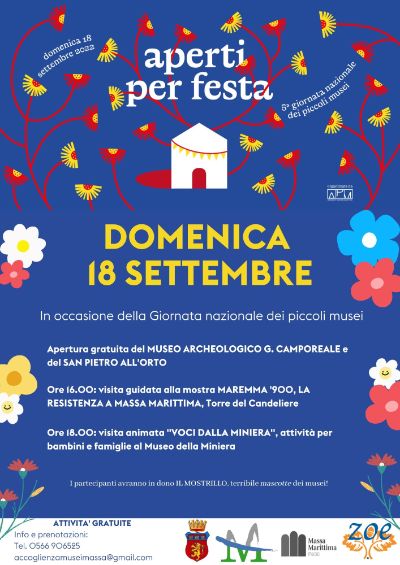 Locandina festa Piccoli Musei