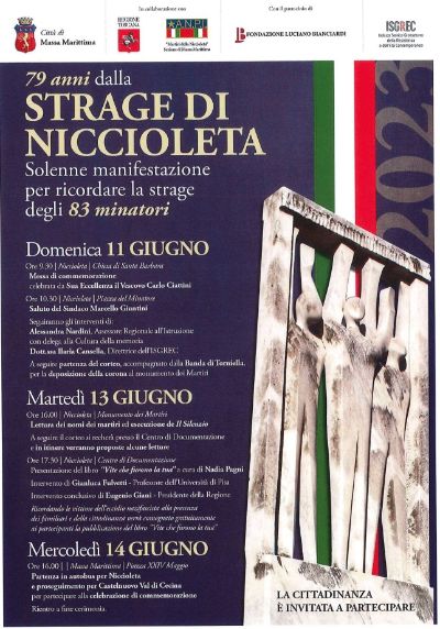 Locandina commemorazione Strage di Niccioleta