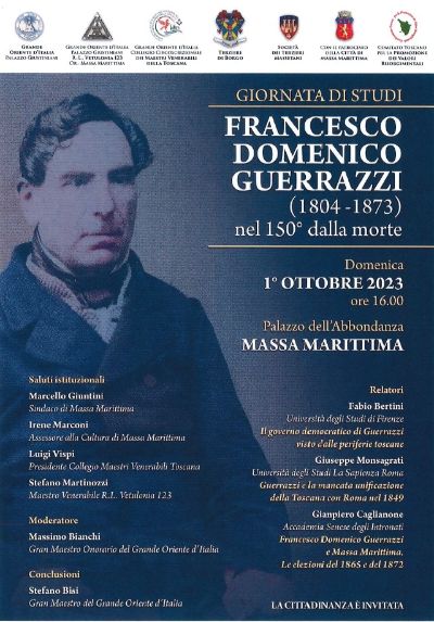Locandina giornata di studi su Francesco Domenico Guerrazzi