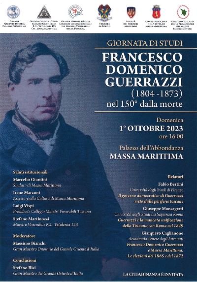 Locandina giornata di studi su Francesco Domenico Guerrazzi