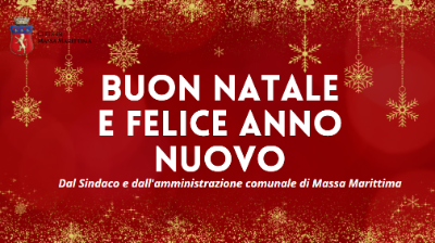 Immagine natalizia con cui l'Amministrazione Comuale e il Sindaco augurano Buone Feste a tutti