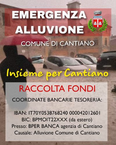 Raccolta fondi per il Comune di Cantiano