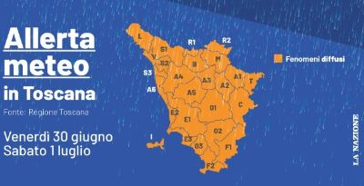 Allerta meteo 30 giugno e 1 luglio