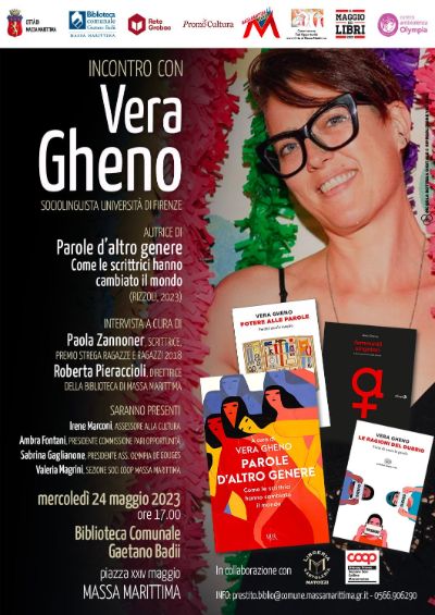 Locandina evento Vera Gheno