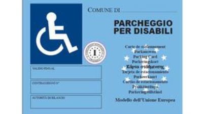 Contrassegno disabili