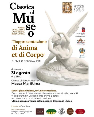 Locandina rappresentazione di Anima et di Corpo con Classica al Museo