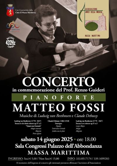 Locandina concerto Matteo Fossi 