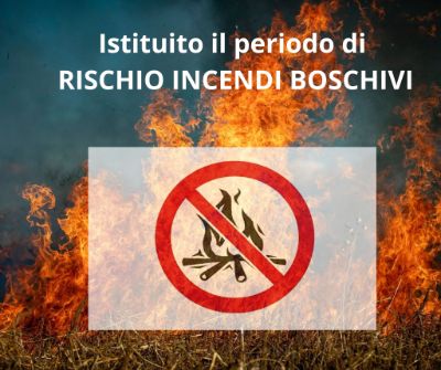 Periodo rischi incendi boschivi