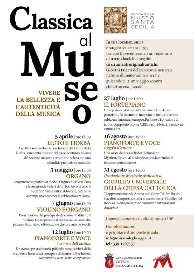Locandina Festival al museo degli organi