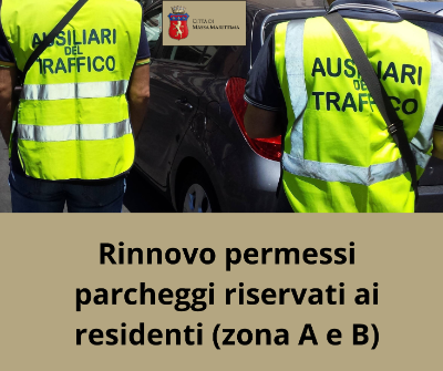 Rinnovo permessi auto per residenti