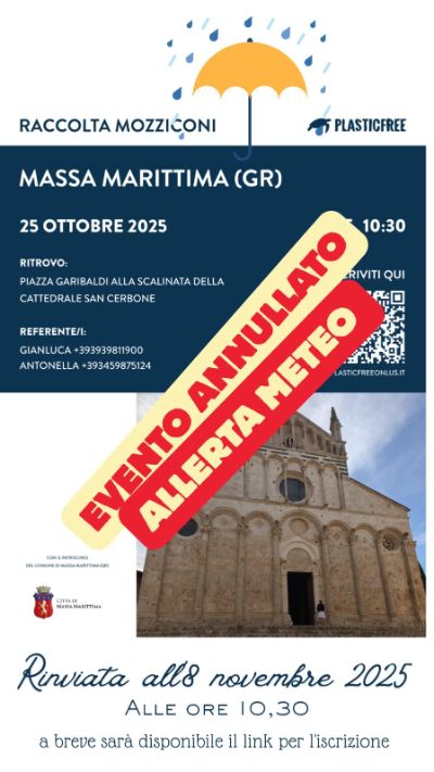 Annullamento evento del 25 ottobre 2025
