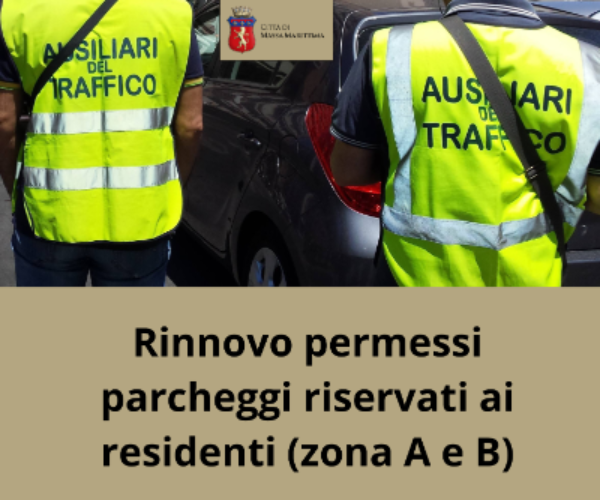 Rinnovo permessi auto per residenti