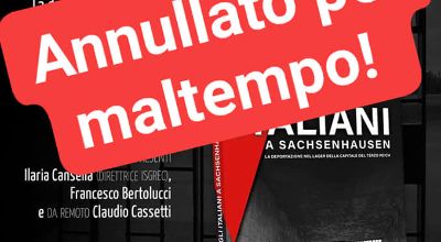 Annullato per maltempo presentazione libro