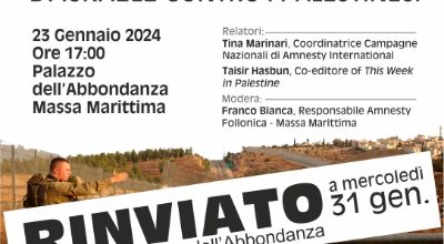 Evento rinviato