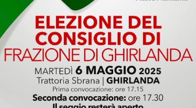 Rinnovo Consiglio di Frazione di Ghirlanda Rinnovo Consiglio di Frazione di Ghirlanda