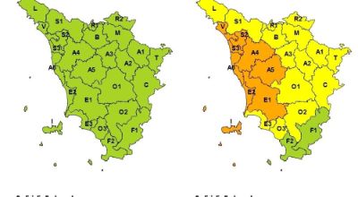 Maltempo: il 22.10 allerta arancione